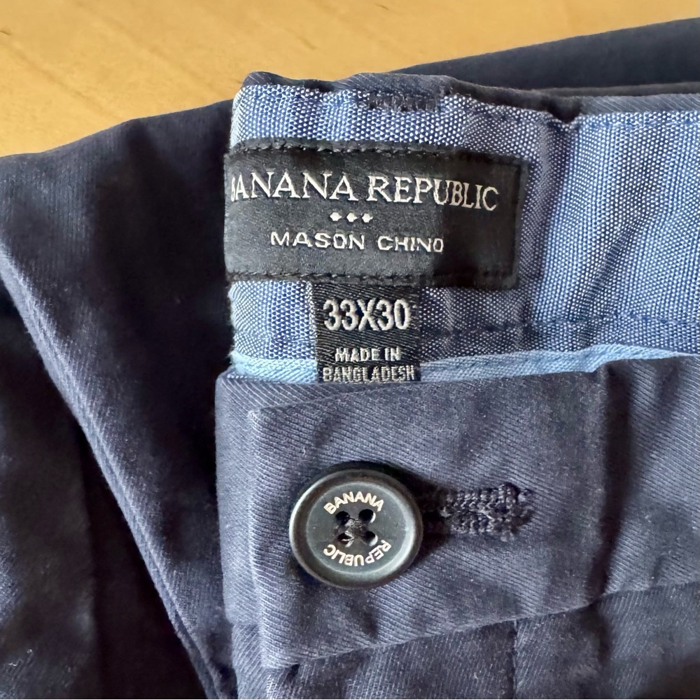 Lot of 2 Pairs of Men’s Banana Republic Factory Chinos - Picture 2 of 5
